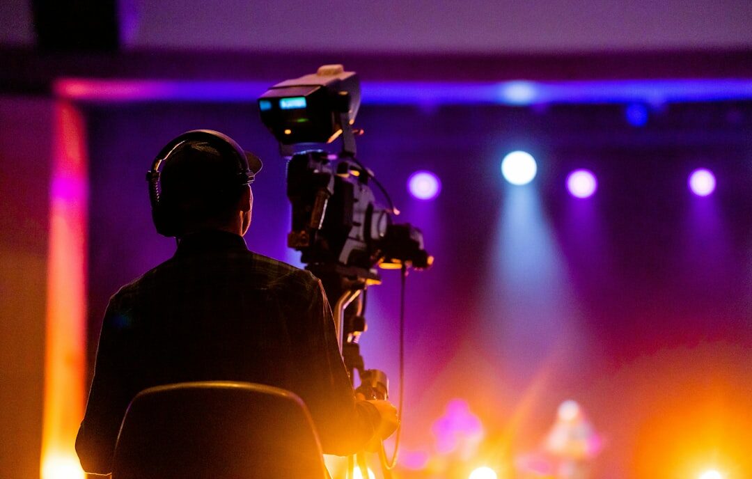 tv host on stage