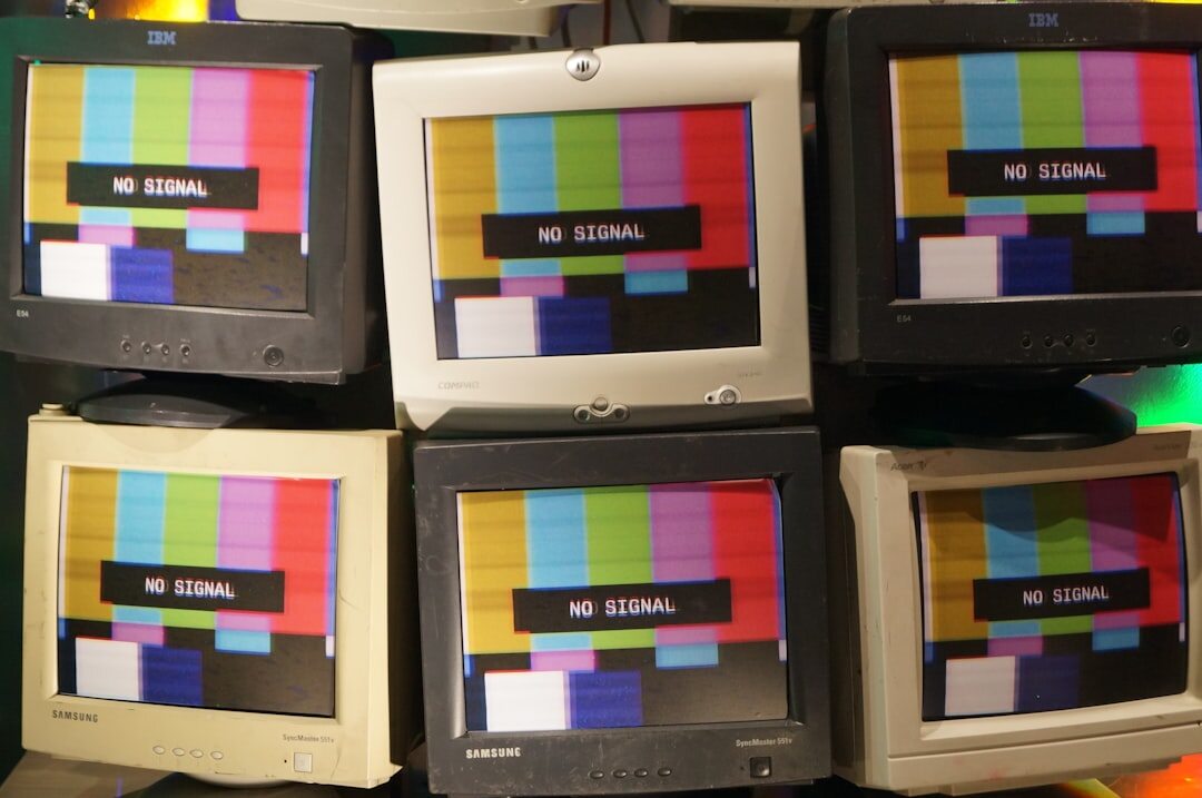 eighties tv with colorful shows