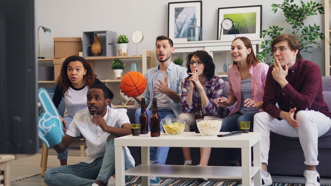 family watching classic tv