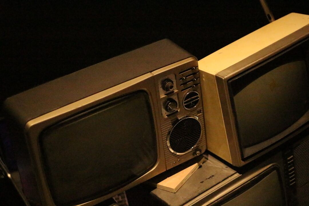 vintage television set